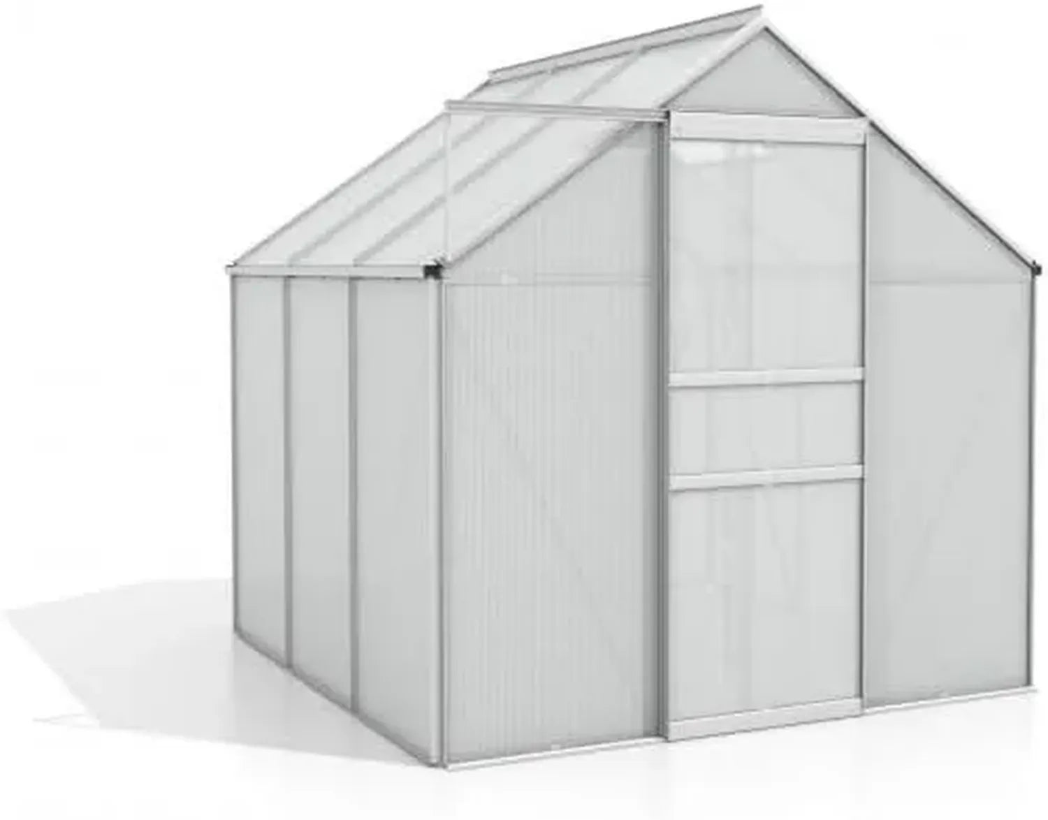Vitavia Comet 3800 Gewächshaus aus Aluminium und Polycarbonat, 4 mm, 195 x 195 x 197 cm, Hergestellt in Deutschland