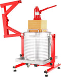 Mosakar 40L Hydraulische Edelstahl Fruchtpresse, 5 Tonnen Druck, Ideal für Saft und Wein